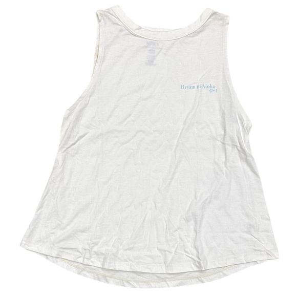 Roxy Women's Tank Top Dream of Aloha Muscle Tee T-Shirt Top in Cream - Picture 1 of 2
